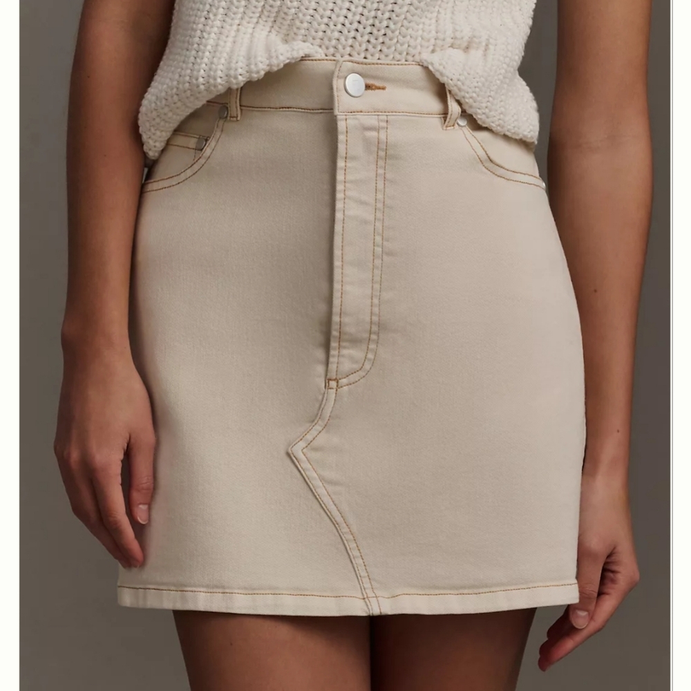 NWT Anthropologie Denim Mini Skirt